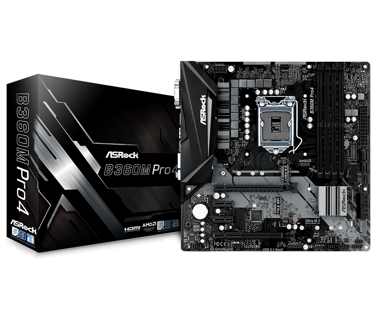 Asrock B360m Pro4 Motherboard Specifications On Motherboarddb